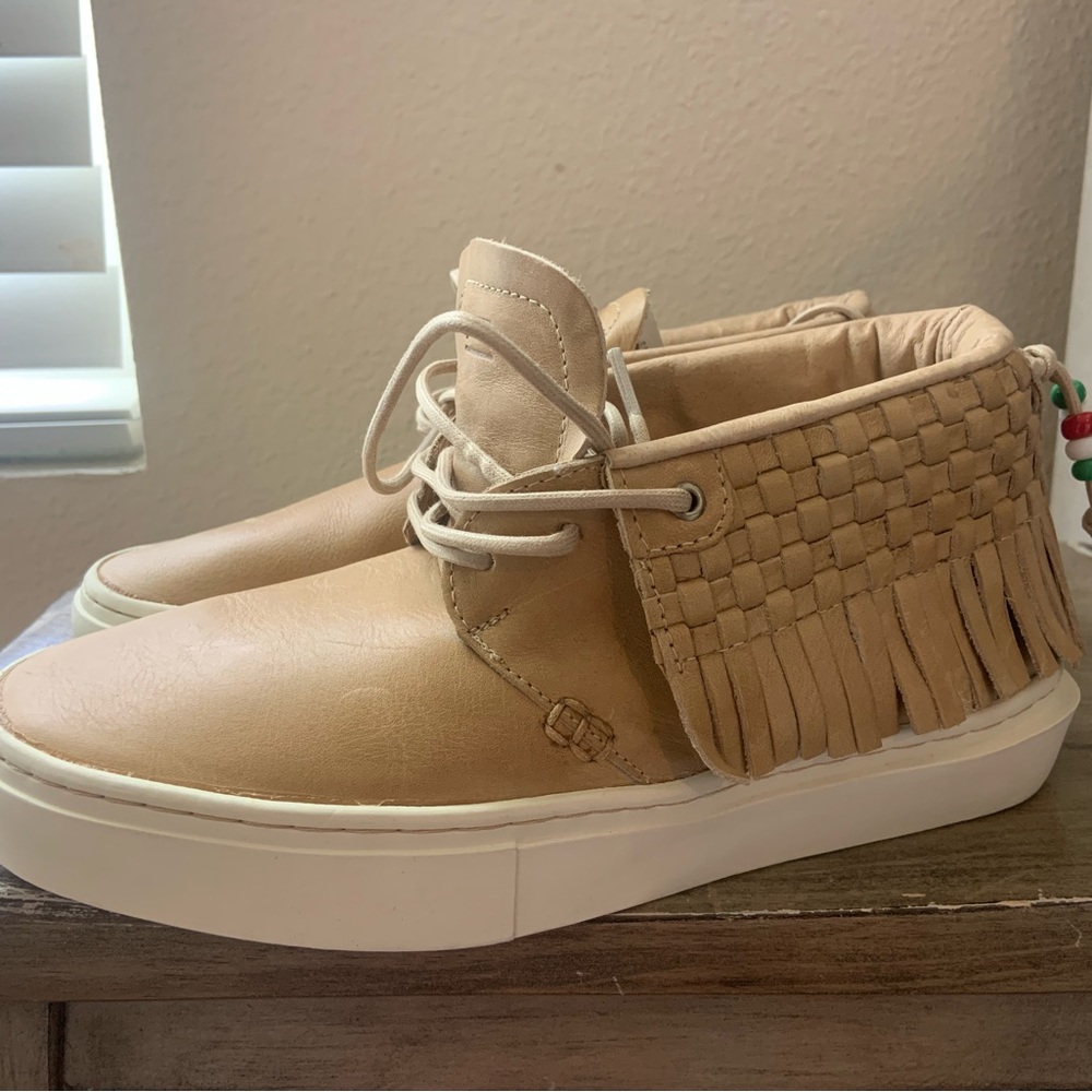 NWOT Clear Weather Leather Ankle boots, men’s 7.5 women’s 9. Tan Americas Mexico